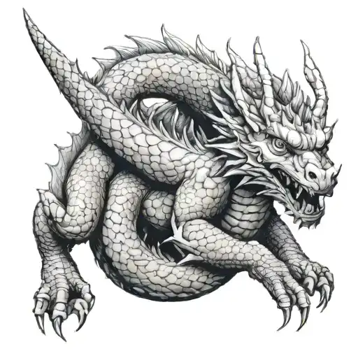 Dragon Climbing Up Your Leg