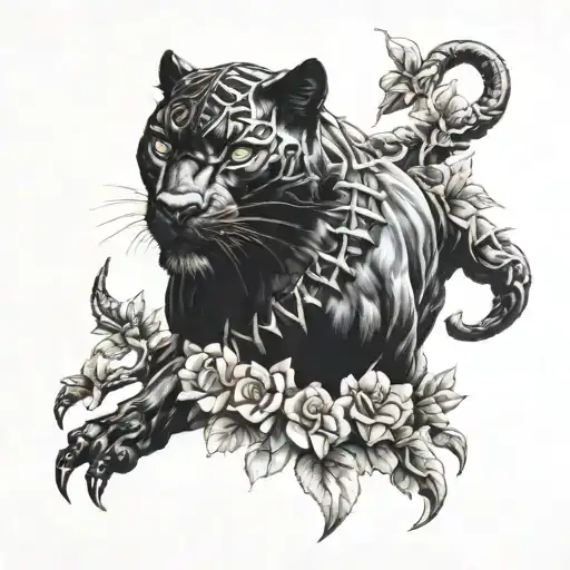 Black Panther With Rosarie And Torment