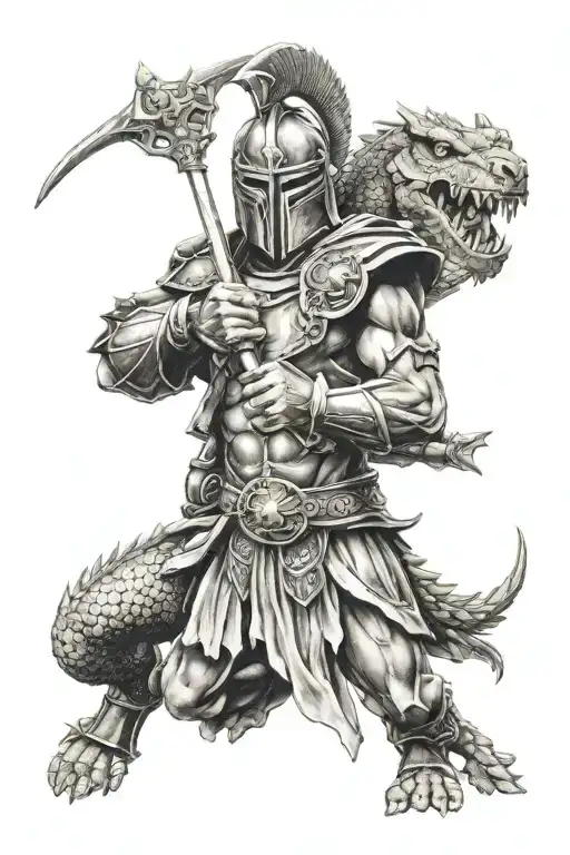 Spartan And The Dragon