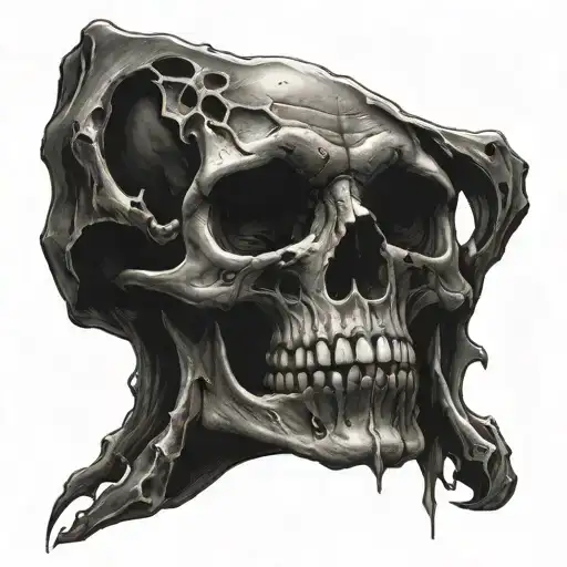 Dark Evil Skull