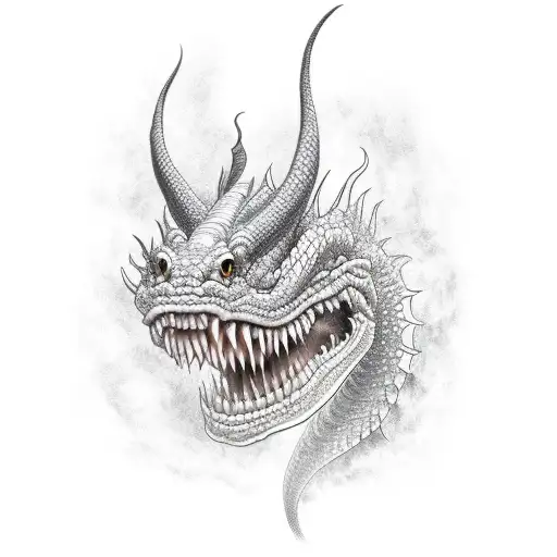 Long Dragon With Smoke