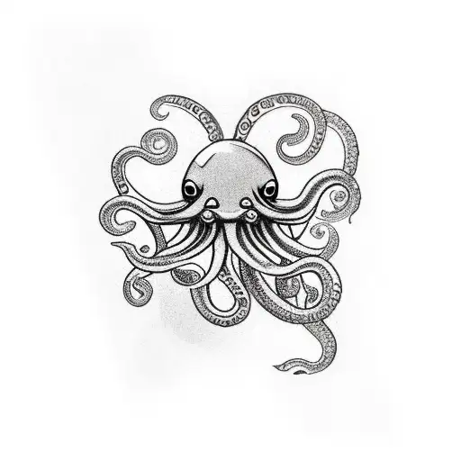 Space Astronot Octopus