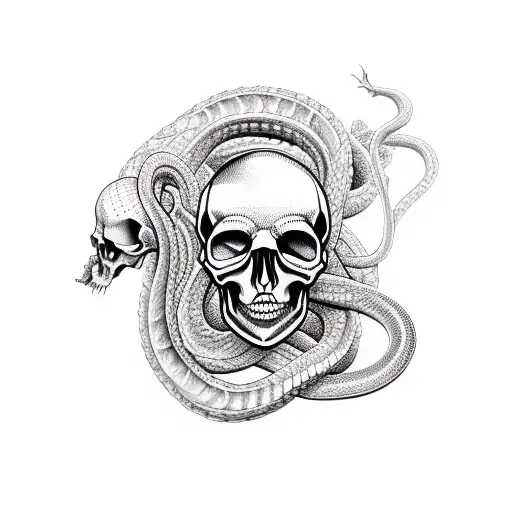 Skull And Snake