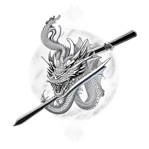 Samurai With Dragon
