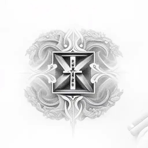 Christian Cross And Add 2 Name The First One Is Grace The Second Is Ayla