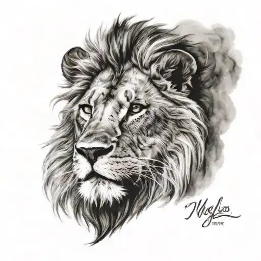 Lion Head First Name Maylon