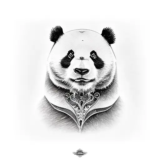 Mitad Oso Pardo Y Oso Panda