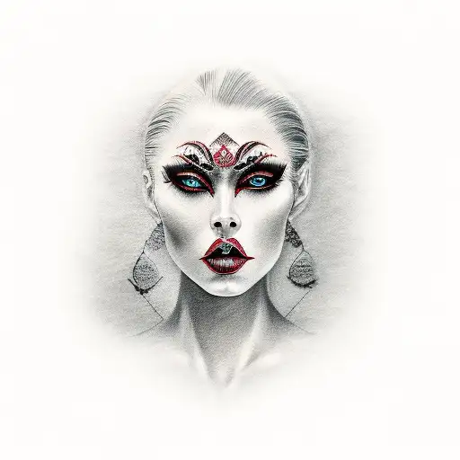 Devious Woman Black Red Shadows