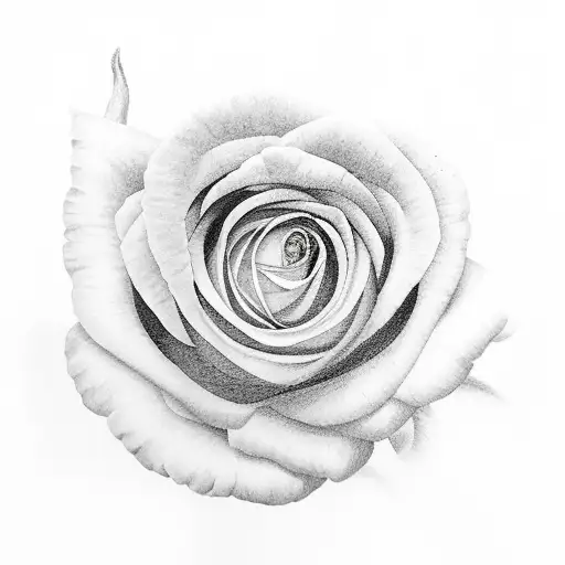 A Realistic Portrait Of A Flower With Intricate Details And Shading
