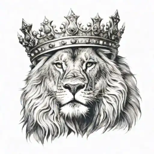 Lion Wearing Crown