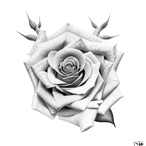 Rose With Snake And Thorns