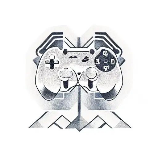 A Sleep Token Inspired Depiction Of A Gaming Controller