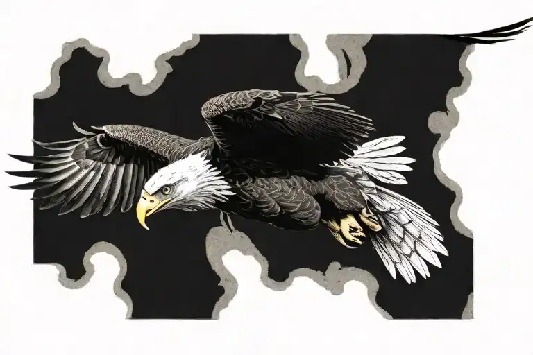 Eagle In Flight
