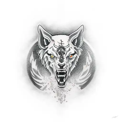 Neil Young Crazy Horse Logo Combined With Weston Boucher Tattoo By Carlos Torres