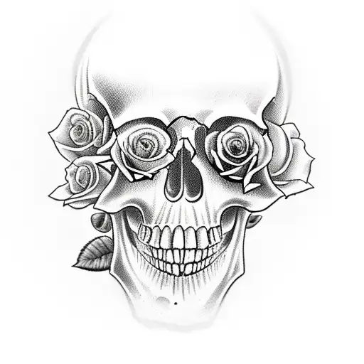 Skull And Roses