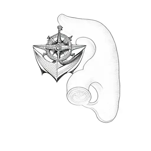 An Anchor And Compass