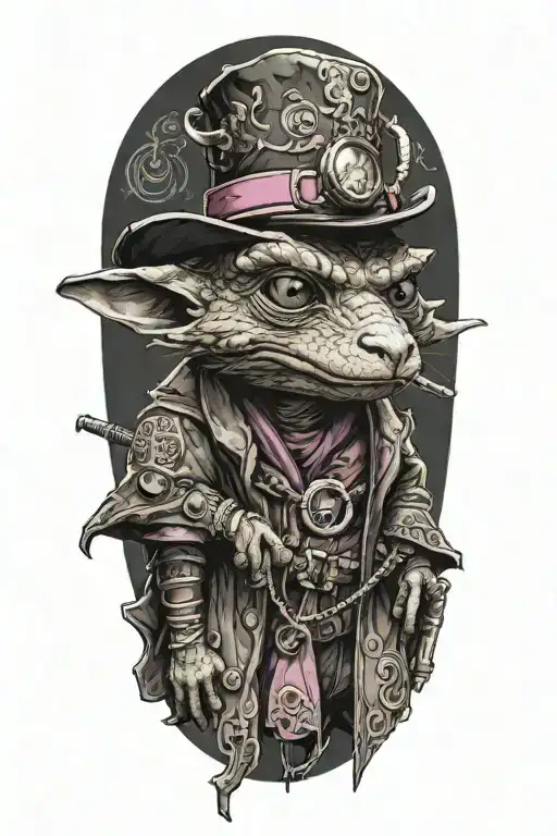 Dnd Kobold With A Pimp Hat And Pimp Coat