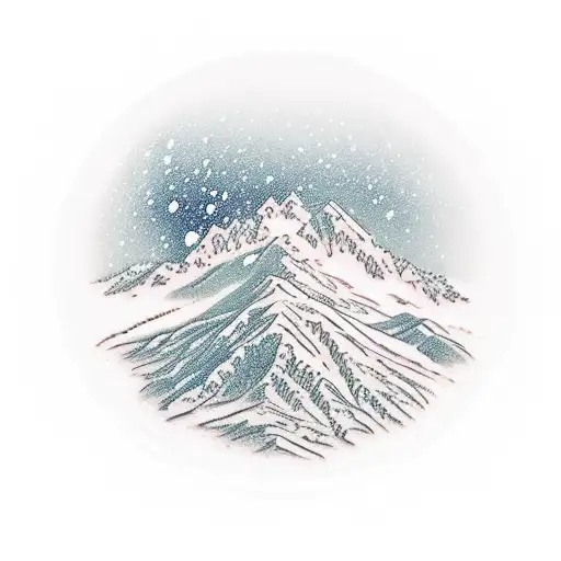 Snow Covered Mountain In Distance With Desert In Front With Cactus And Scorpion