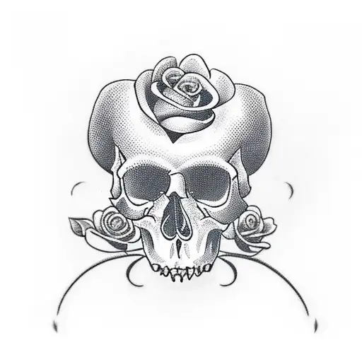 Skull And Roses