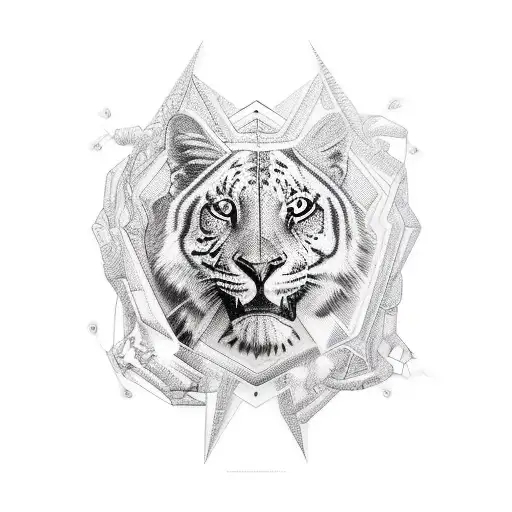 Animal Metade Geometrico