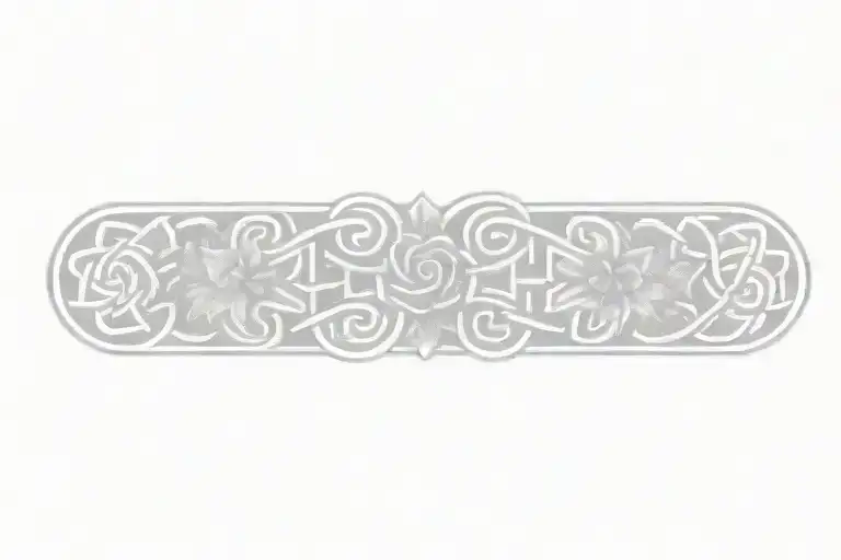 Celtic Knot With Flowers