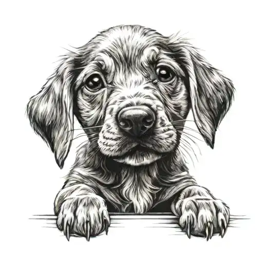 Puppy Dog Sitting Alone