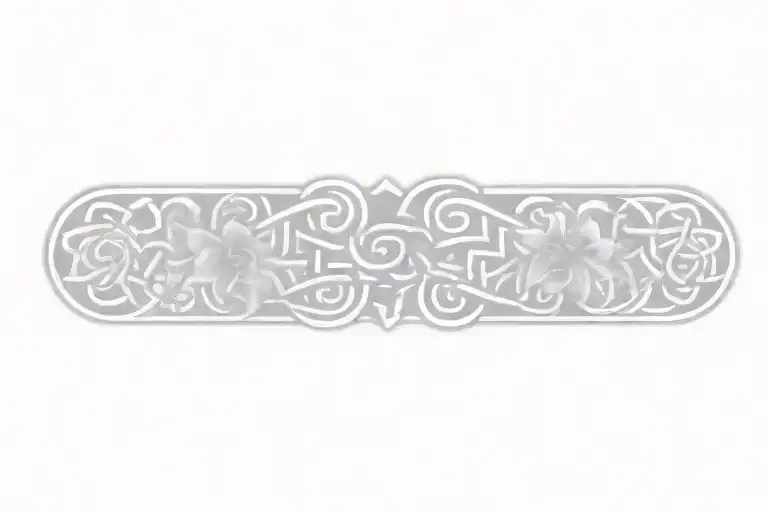 Celtic Knot With Flowers