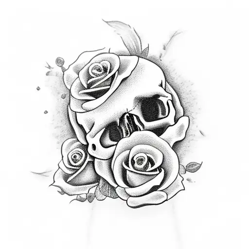 Skull And Roses