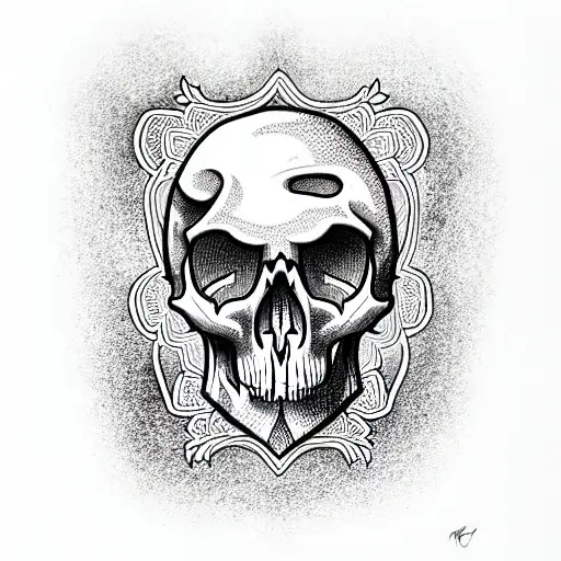 Skull With Bong