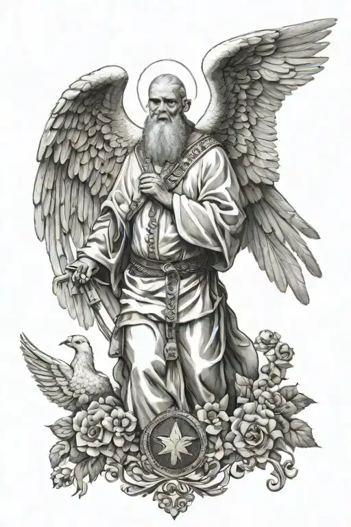 Patriotic Symbols Of Russia Monk Angel