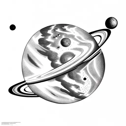 Planet Pluto With Stars Around It