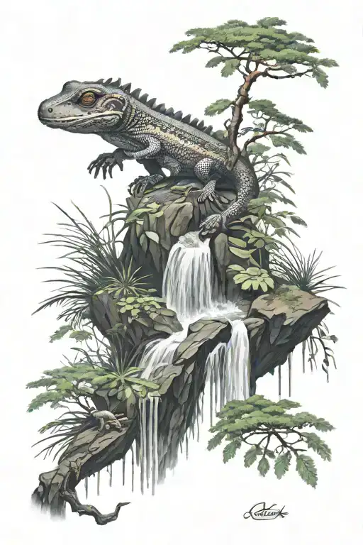 Salamander River Waterfall Pinetrees