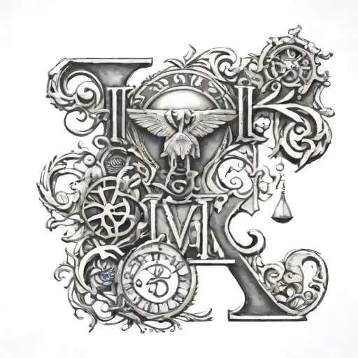 Ixxivii Roman Numerals Underneath