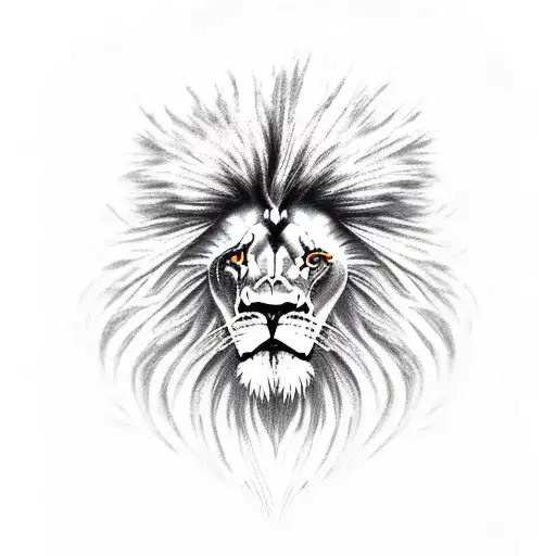 Lion Left Half Living Right Half Zombie