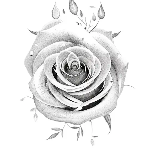 Half Sleeve Tattoo With Assorted Plants Cascading Down Into A Rose On Under Forearm