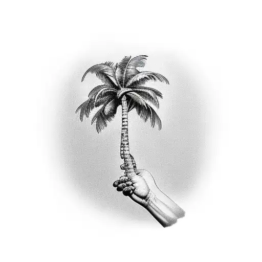 Palm Tree Beach Birds