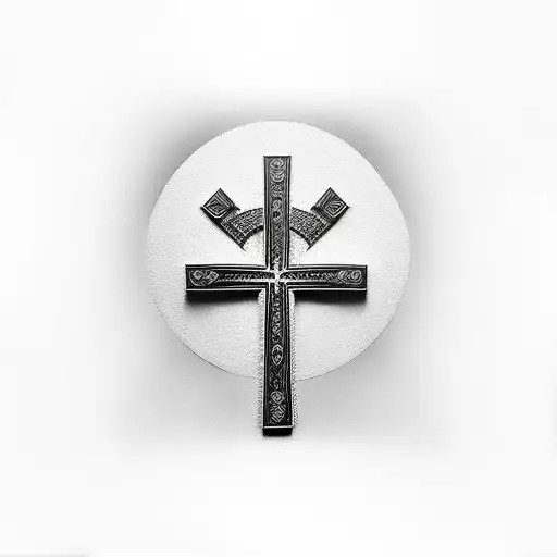 Christian Cross With Ak 47