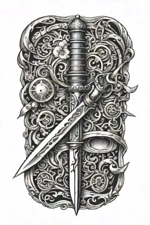 A Knife Piercing Needle Transforming