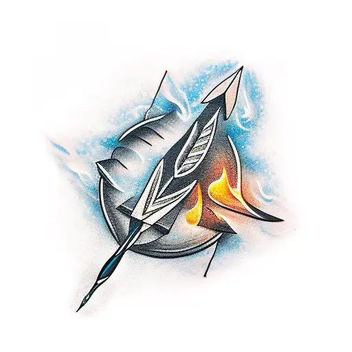 Arrow On Fire Shining