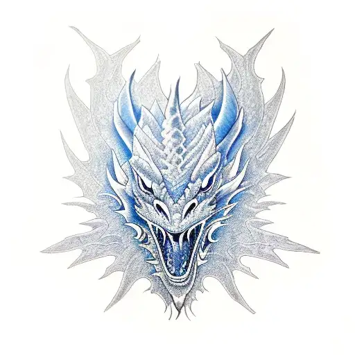 Blue Dragon Outline