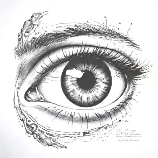 Eye With Semicolon In Pupil