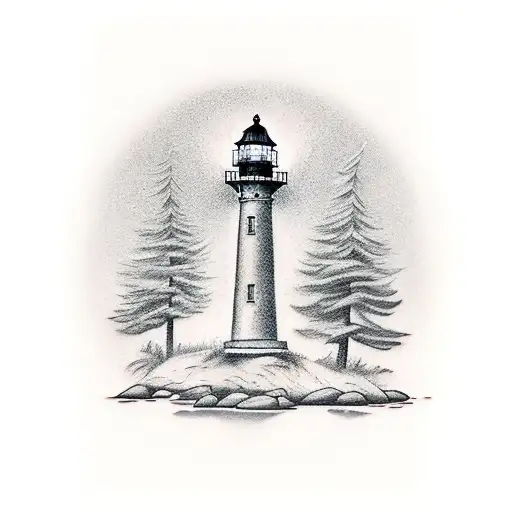 Olive Branch And Lighthouse