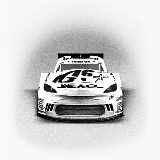 Nascar Car With No Background