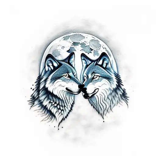 Wolf Howling At Moon