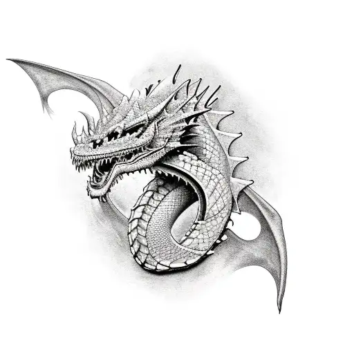 Human King With Dragon