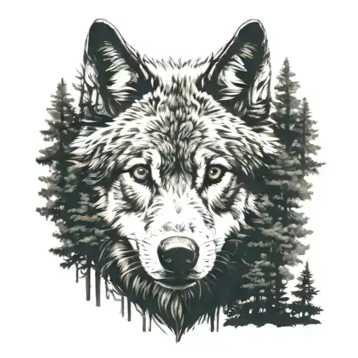 Wolf In A Dark Forest