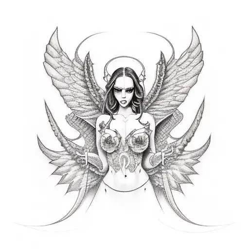 Succubus With Wings And A Pretty Face