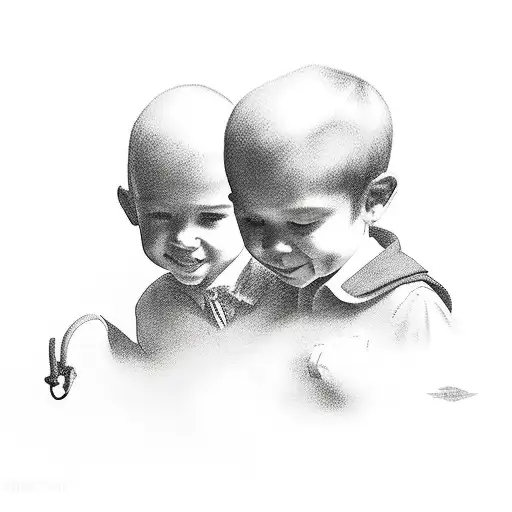 Boy Walking With Dad