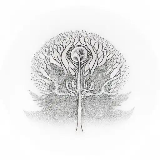 Tree Of Life Whit Hands