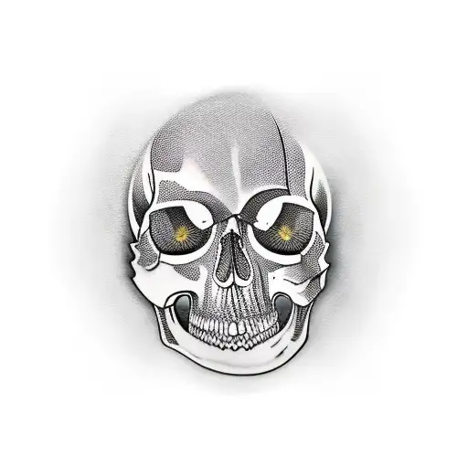 Tattoo Machine With Skull